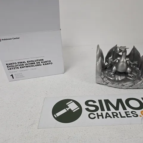 POKEMON CENTER CHARIZARD FIGURE – KANTO FINAL EVOLUTION ON ROCKY DIORAMA BASE