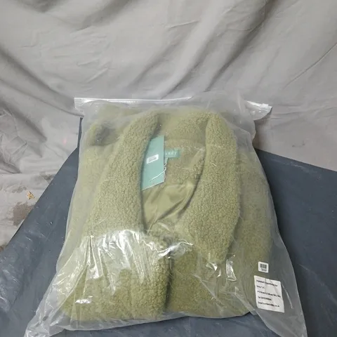 LA MAREY LADIES FLEECE BUTTON-UP JACKET XL GREEN