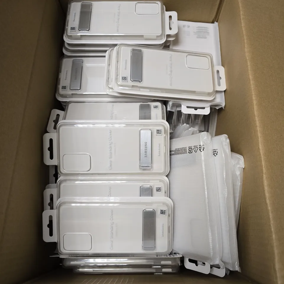 APPROXIMATELY 40 SAMSUNG GALAXY A72 CLEAR STANDING COVERS