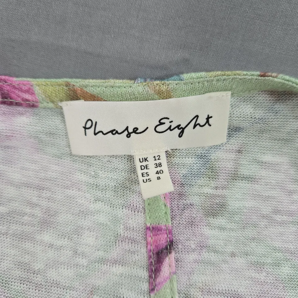PHASE EIGHT WOMEN'S FLORAL PRINT TOP – UK 12