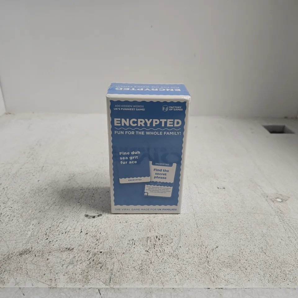 ENCRYPTED – FAMILY WORD GAME (FACTORY OF GAMES) BOXED