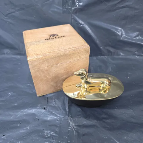 ADAMS & MACK DACHSHUND DECORATIVE BOWL