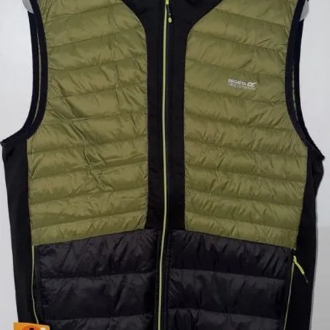 APPROXIMATELY 16 BRAND NEW REGATTA 'S LEEDRE HYBRID PUFFER VEST NEPHITE GREEN