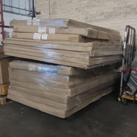 PALLET CONTAINING A LARGE QUANTITY OF EMMA HEADBOARDS ECT