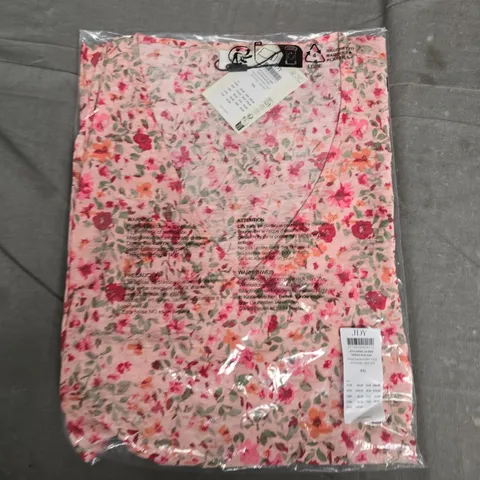 BAGGED JDY CARRIE 2/4 MINI DRESS – FLORAL PINK, UK SIZE 20-22 (XXL)