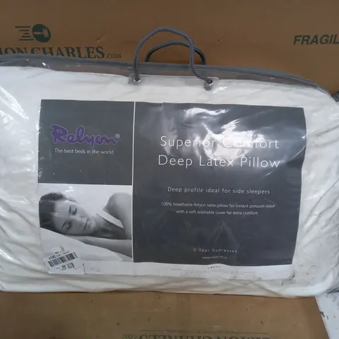 SUPERIOR COMFORT DEEP LATEX PILLOW