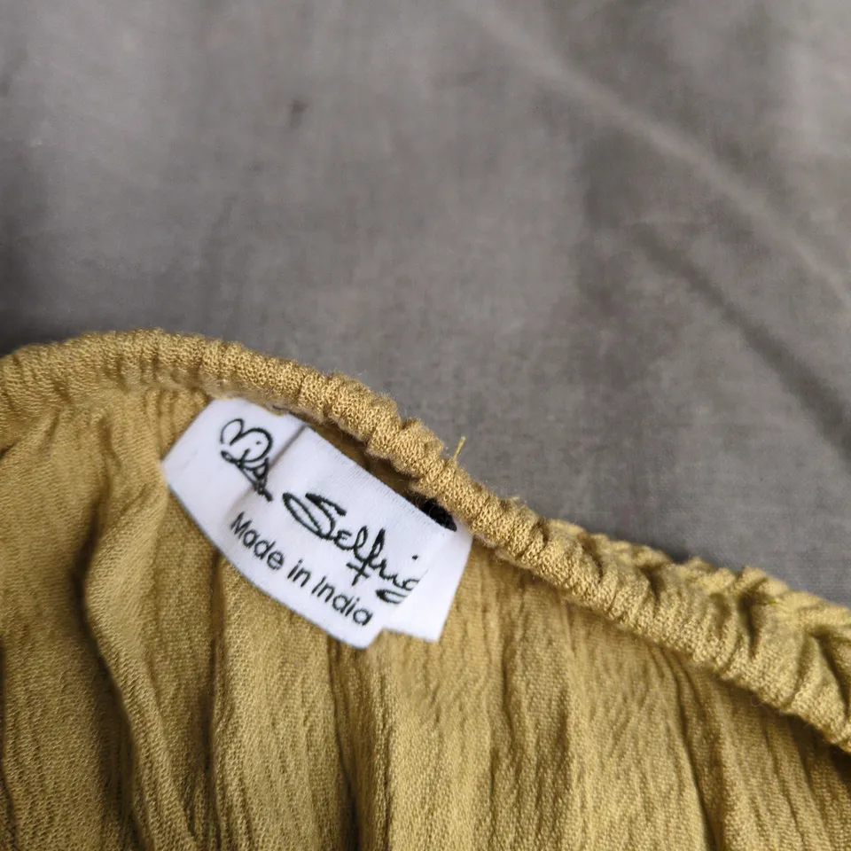 MISS SELFRIDGE MUSTARD  KAFTAN DRESS,  – UK 10 (EU 38, US 6)