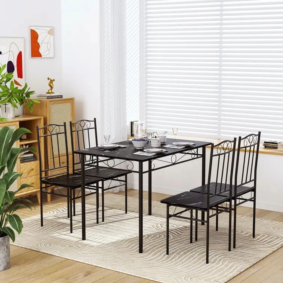 BOXED MOWGLI 4-PERSON COUNTER HEIGHT DINING SET