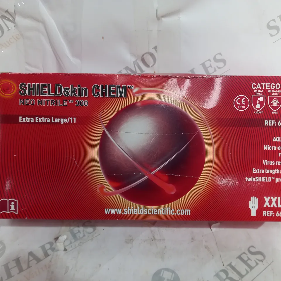 SEALED SHIELDSKIN CHEM NEO NITRILE 300 EXTRA EXTRA LARGE GLOVES 