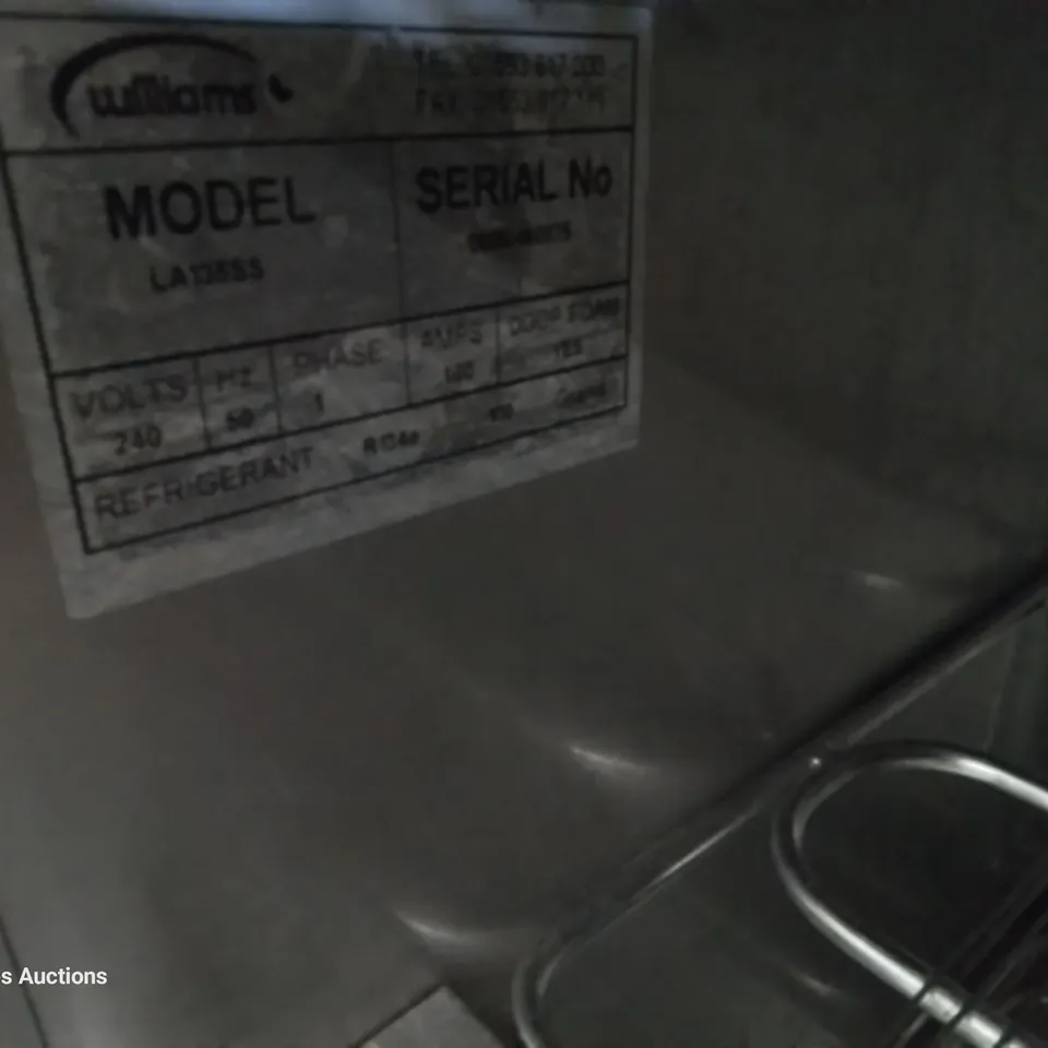 WILLIAMS UNDERCOUNTER FREEZER Model LA135SS