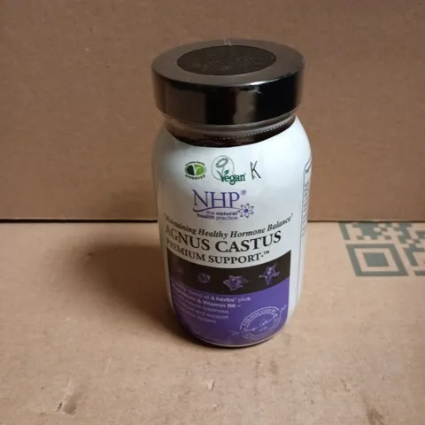 NHP AGNUS CASTUS PREMIUM SUPPORT – VEGAN DIETARY SUPPLEMENT BOTTLE