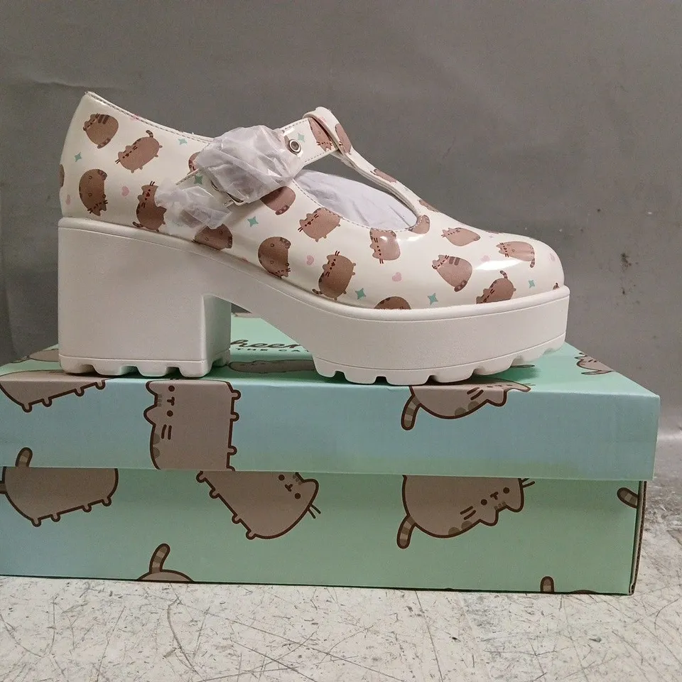 BOXED PAIR OF KOI SAI WHITE MARY JANES PUSHEEN EDITION SIZE UK 5