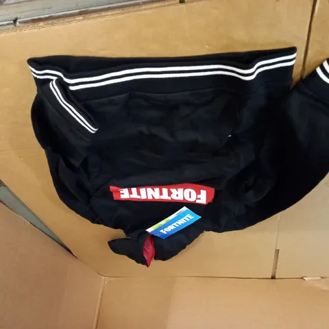 BLACK FORTNITE HOODY SIZE 10 YEARS