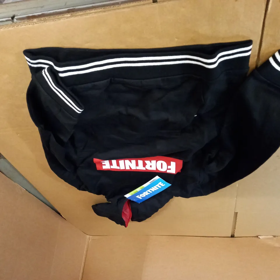 BLACK FORTNITE HOODY SIZE 10 YEARS