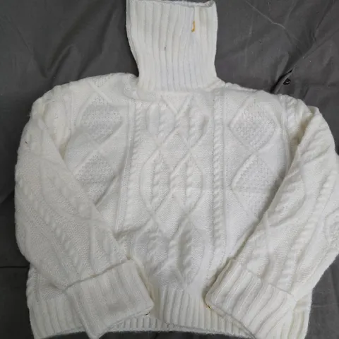 HOLLAND & COOPER NOVELL ROLL NECK KNIT IN NATURAL - XS