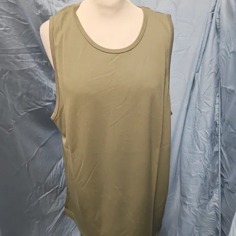 2XU AERO MESH TANK TOP – OLIVE, SIZE UK L