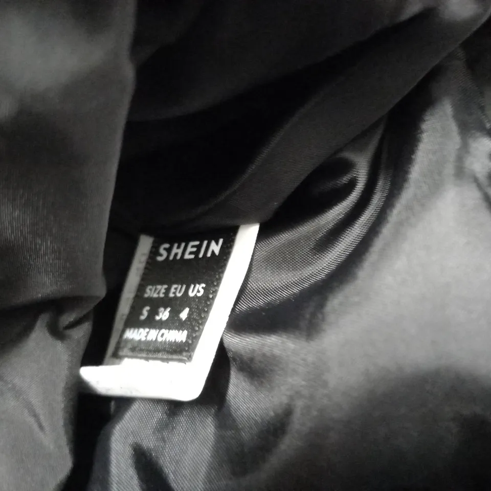SHEIN NAGAWL PUFFY BLACK COAT - SIZE S
