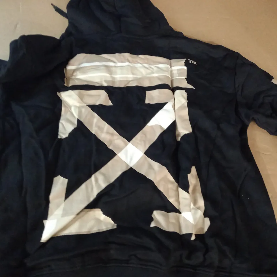 OFF WHITE BLACK HOODIE - S