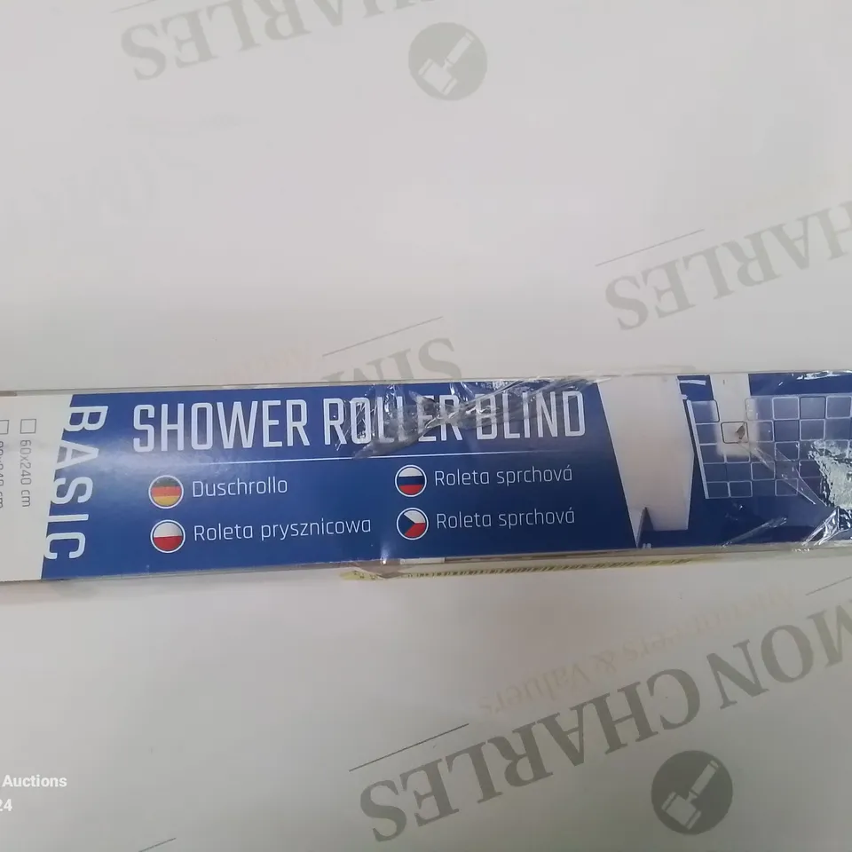 BOXED SHOWER CURTAIN