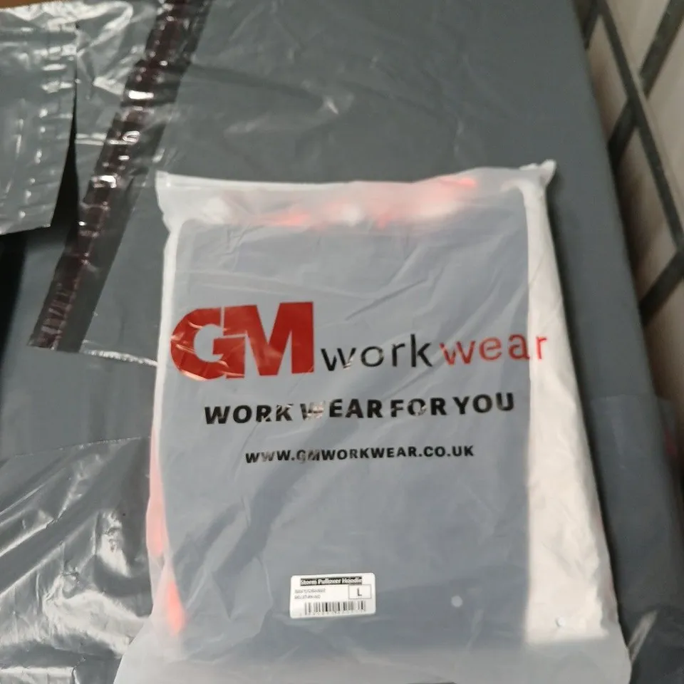 GM WORKWEAR STORM PULLOVER HOODIE – NAVY/ORANGE, UK SIZE L
