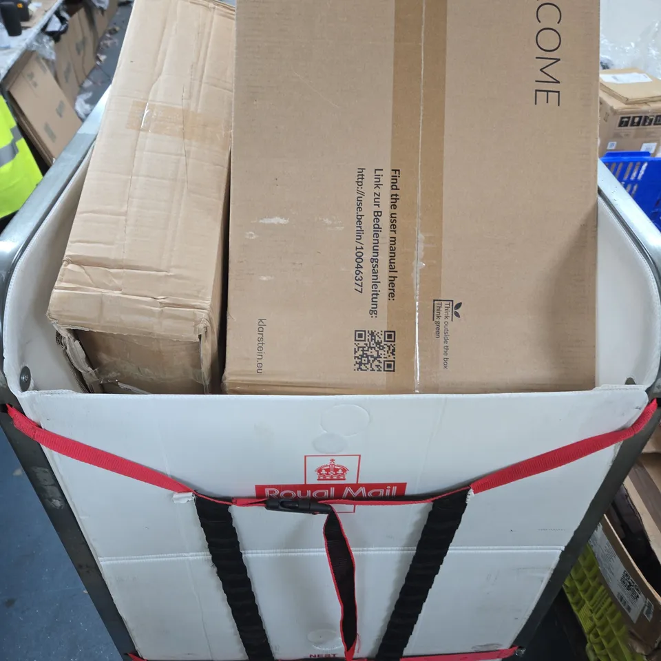 CAGE OF FOUR ASSORTED HOUSEHOLD ITEMS 