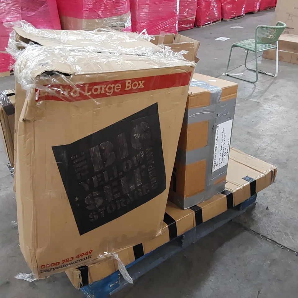 PALLET OF ASSORTED FURNITURE PARTS AND CONSUMER PRODUCTS 