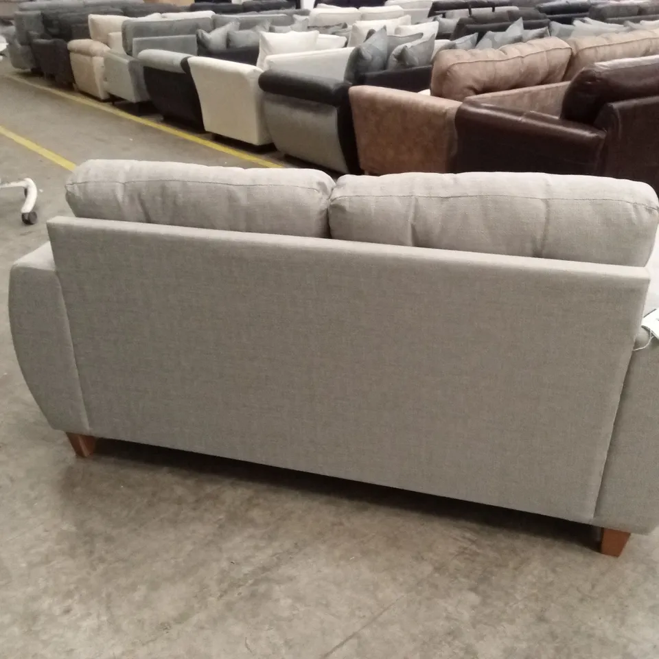 PRENT FABRIC 2 SEATER SOFA - SILVER RRP £749
