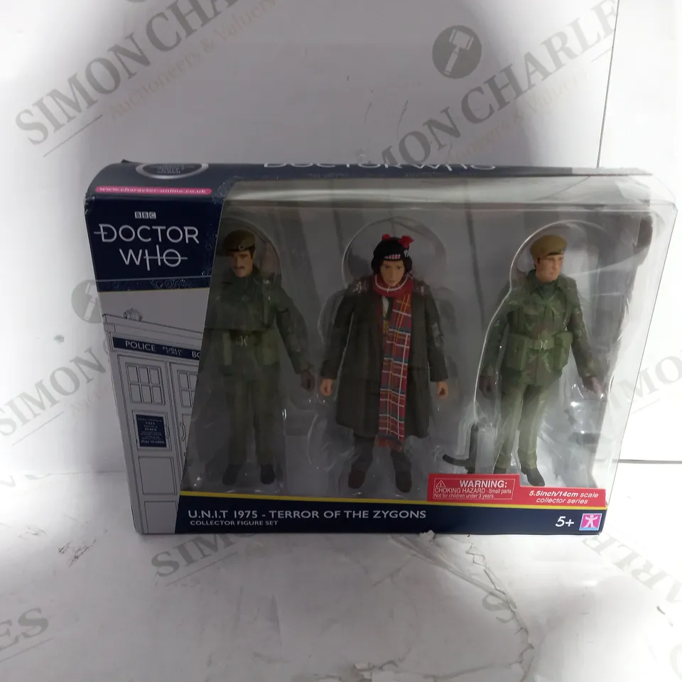 DOCTOR WHO U.N.I.T 1975 TERROR OF THE ZYGONS FIGURE SET