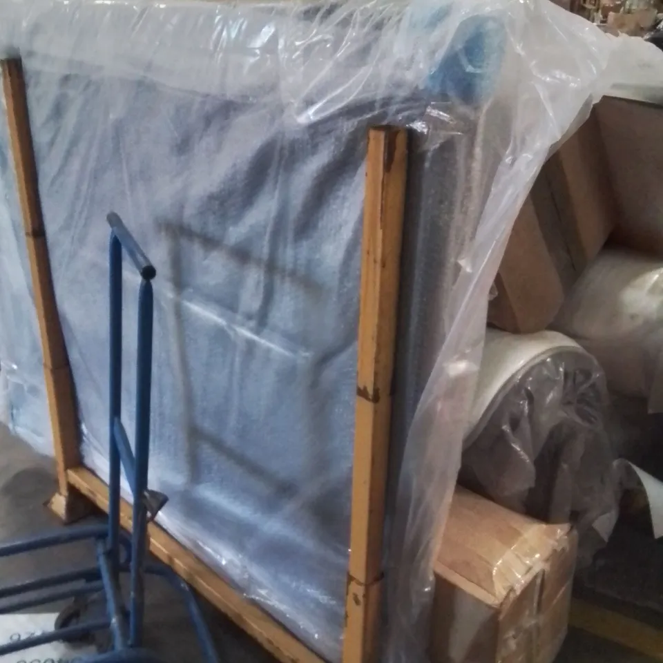 STILLAGE CONTAINING APPROXIMATELY 6 ROLLED UP QUALITY BAGGED MATTRESSES