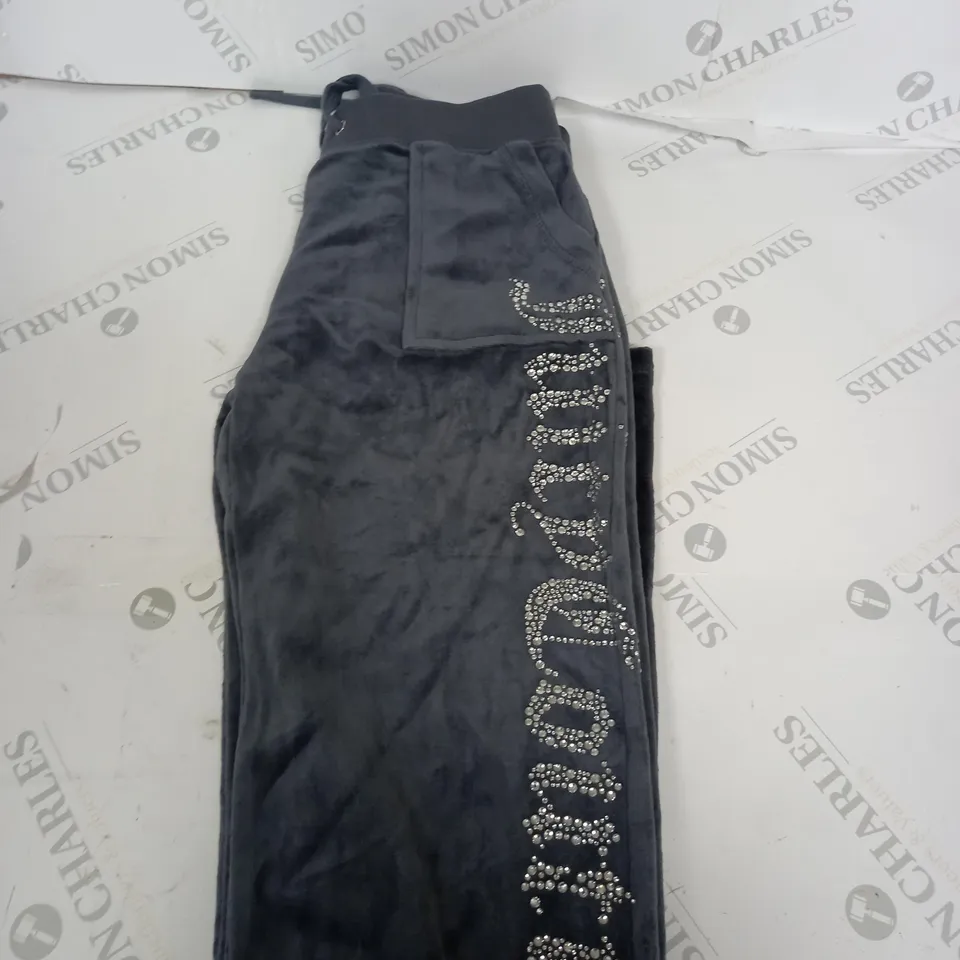JUICY COUTURE TRACKSUIT BOTTOMS IN GREY SIZE S