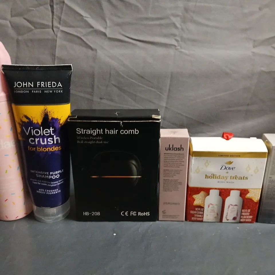 APPROXIMATELY 15 ASSORTED HEALTH & BEAUTY PRODUCTS TO INCLUDE SHAMPOOS, JOHN FRIEDA AND DOVE 