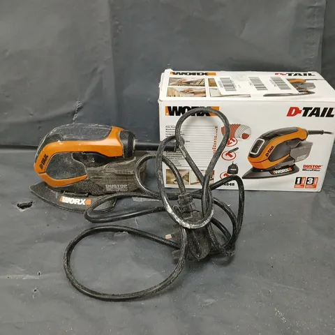 BOXED WORX WX648 65W D-TAIL PALM SANDER