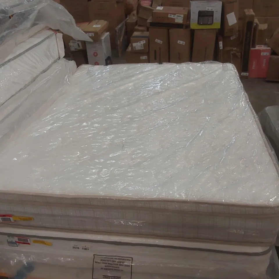 QUALITY BAGGED PILLOW TOP POCKET SPRUNG 1000 MATTRESS - 150CM KING SIZE