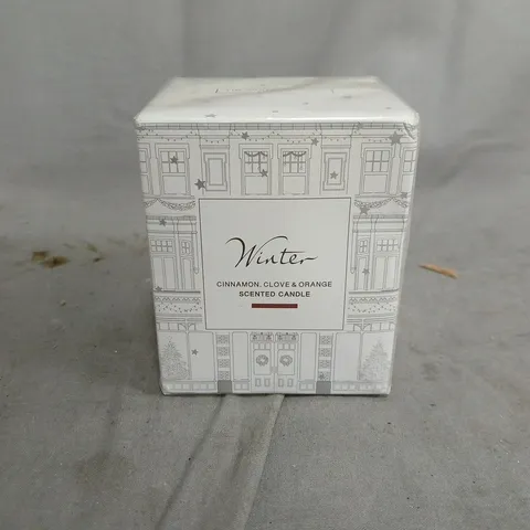 BOXED AND SEALED THE WHITE COMPANY WINTER CINNAMON, CLOVE, & ORANGE SCENTED CANDLE