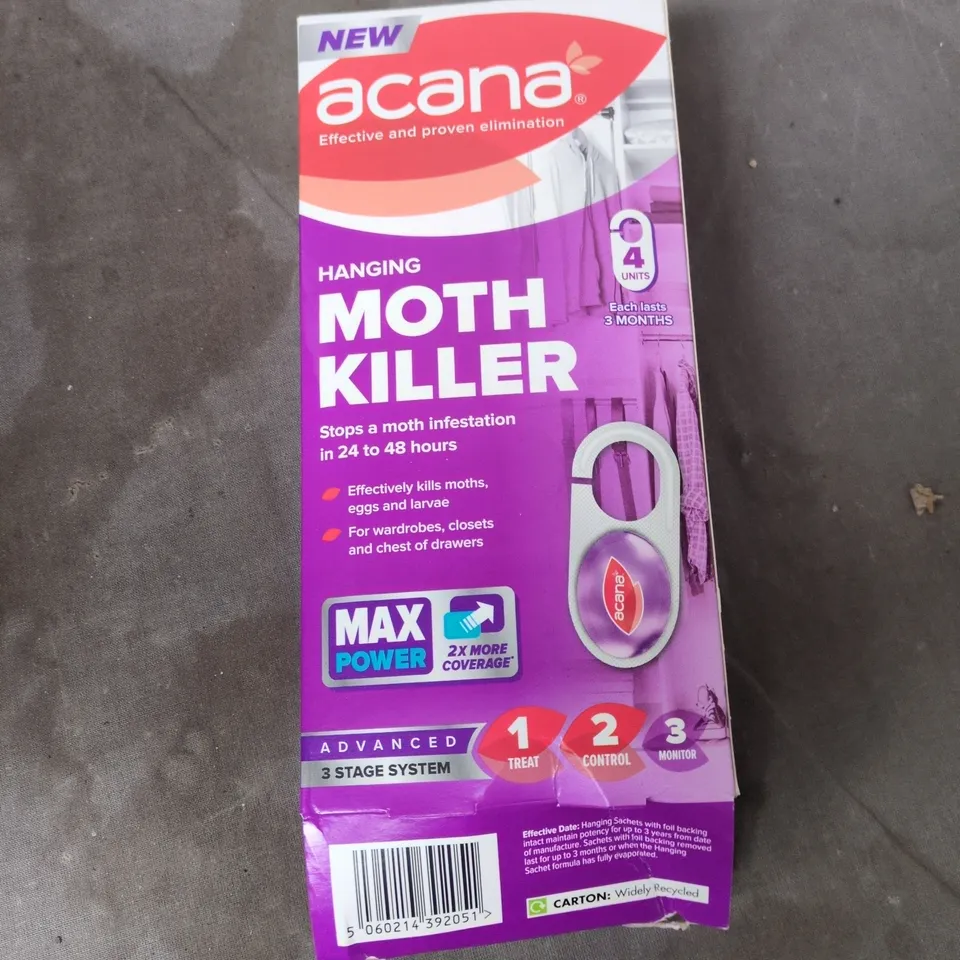 TOTE OF APPROXIMATELY 12 ASSORTED ITEMS TO INCLUDE: HANGING MOTH KILLER 