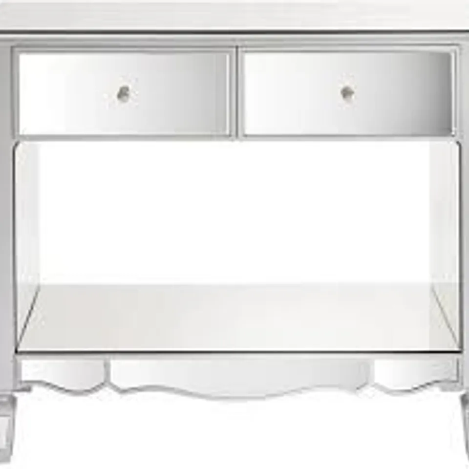 BOXED GRADE 1 MIRRORED MIRAGE CONSOLE TABLE 