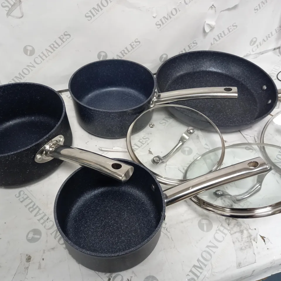 TOWER 5 PIECE PROFESSIONAL NON-STICK SAUCEPAN SET