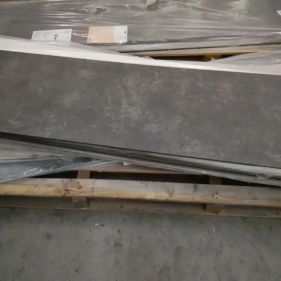 PALLET TO CONTAIN APPROX. 15 X ASSORTED GOODHOME 3M WORKTOPS, COLOURS VARY