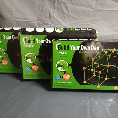 LOT OF 3 BUILD YOUR OWN DEN MAGIC CASTLE SETS