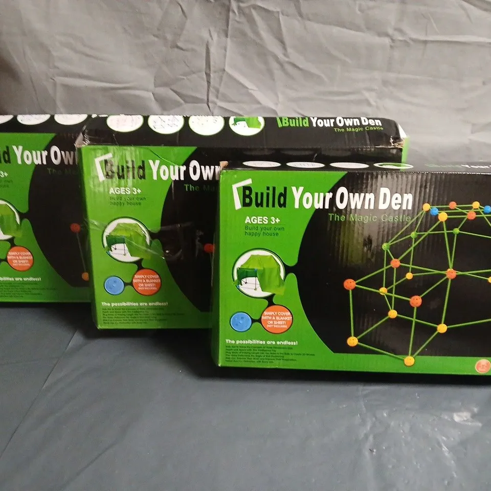 LOT OF 3 BUILD YOUR OWN DEN MAGIC CASTLE SETS