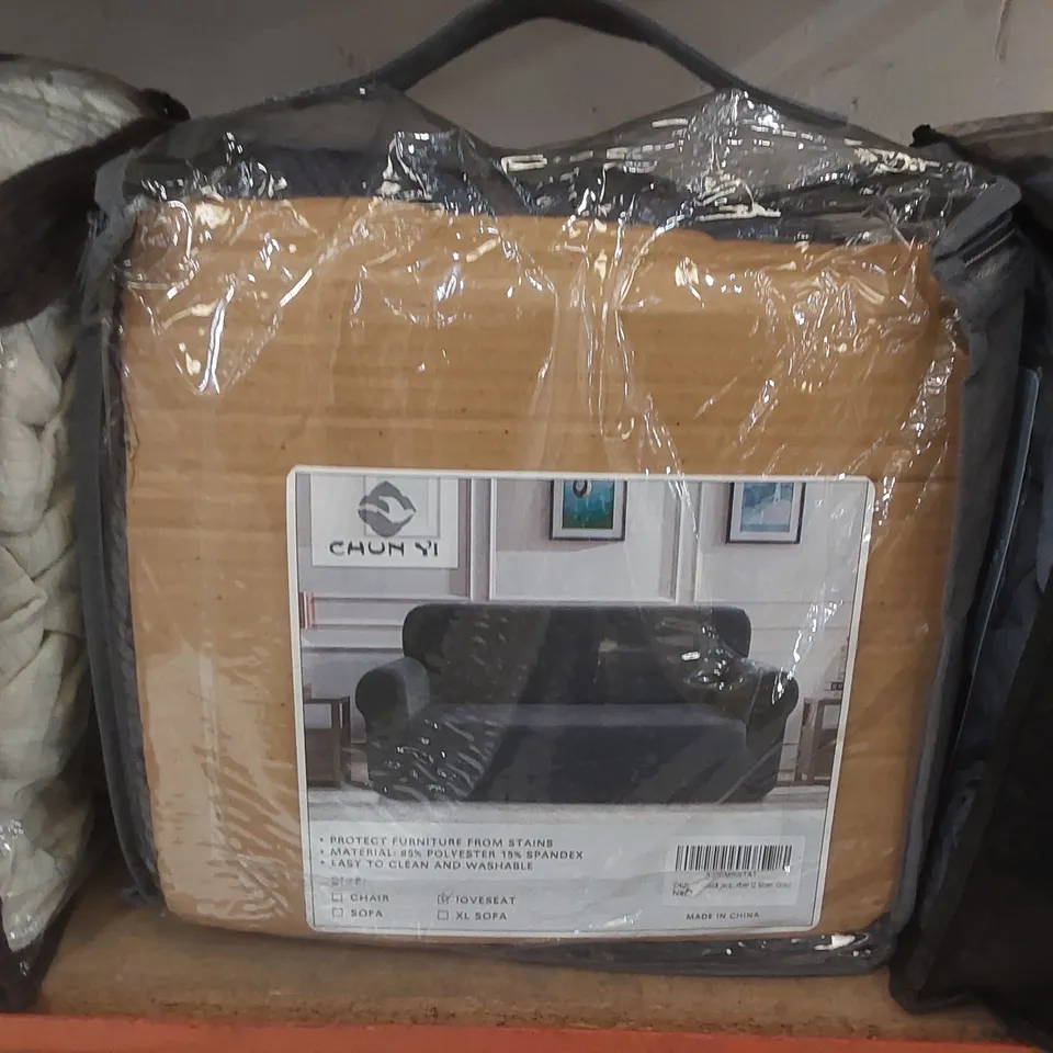 CHUN YI LOVESEAT COVER - GREY