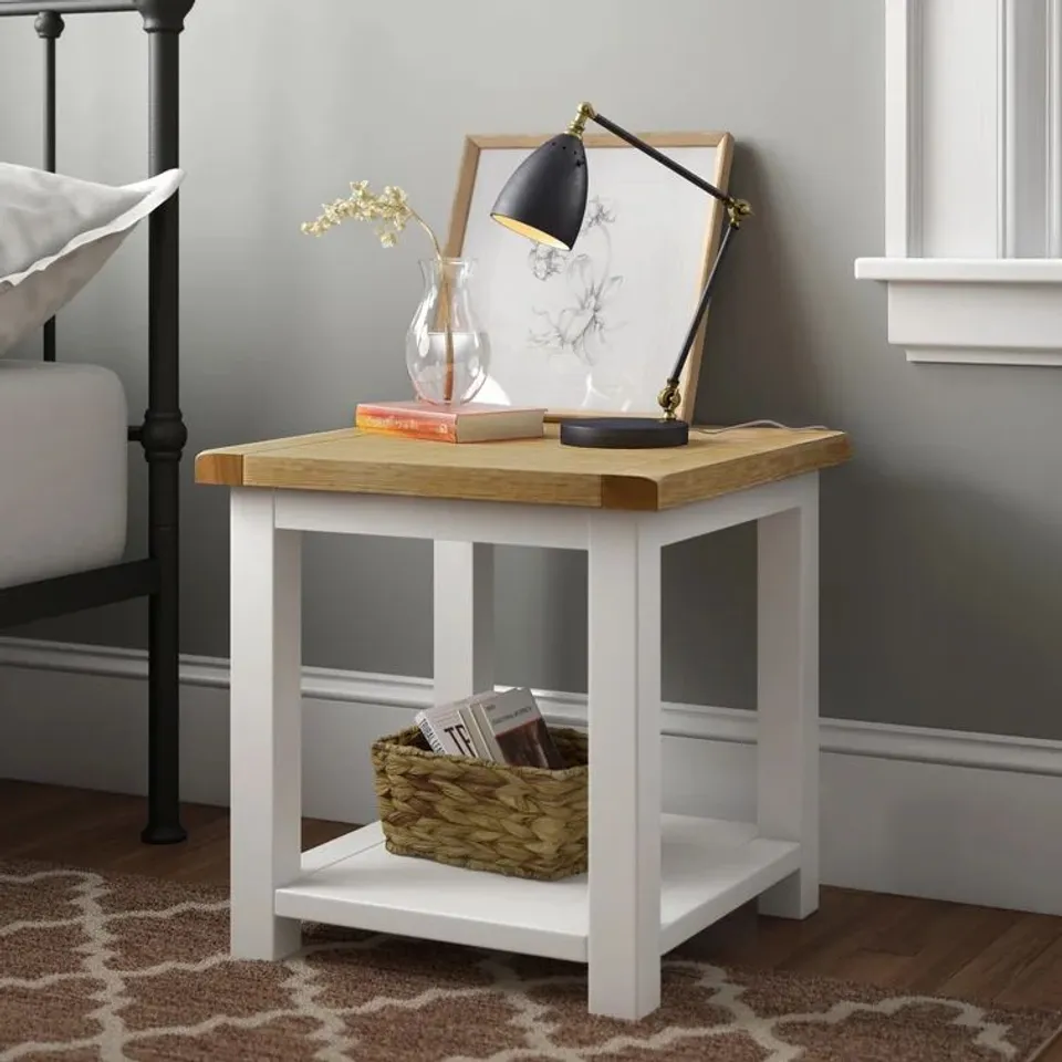 BOXED POMPEY SIDE TABLE WITH STORAGE 1BOX 