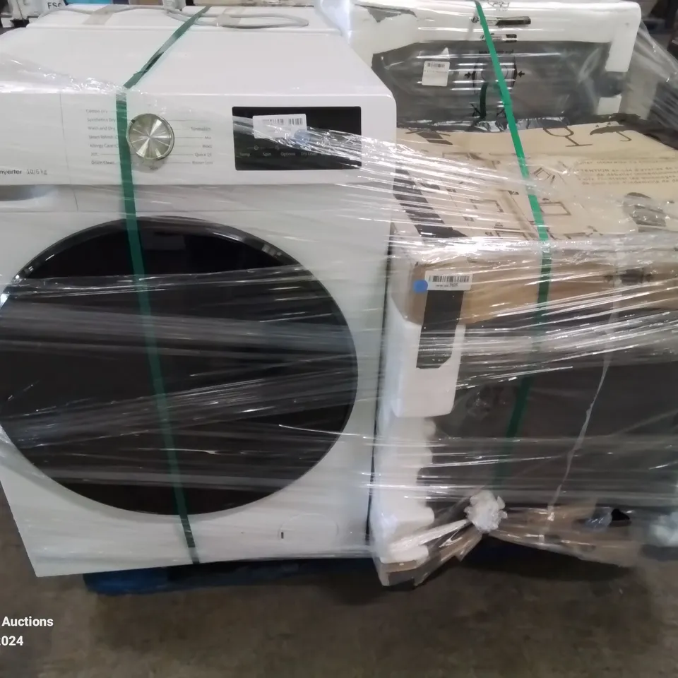 PALLET OF APPROXIMATELY 4 UNPROCESSED RAW RETURN WHITE GOODS TO INCLUDE;