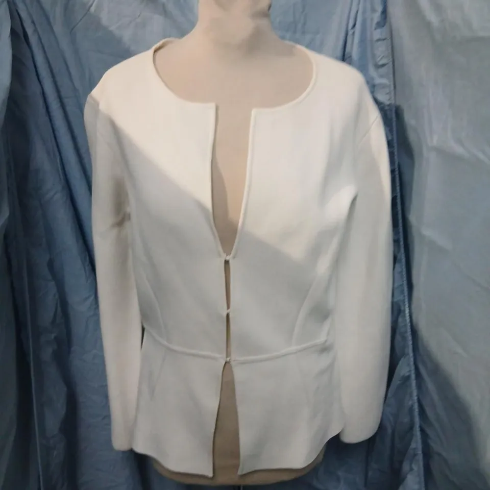 LK BENNETT WHITE TAILORED JACKET, LONDON