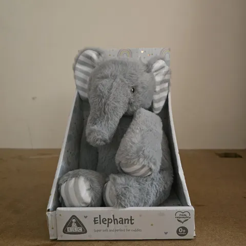 ELC ELEPHANT PLUSH TOY – GREY, BOXED