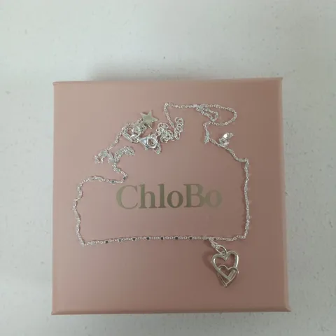 CHLOBO SILVER HEART PENDANT NECKLACE