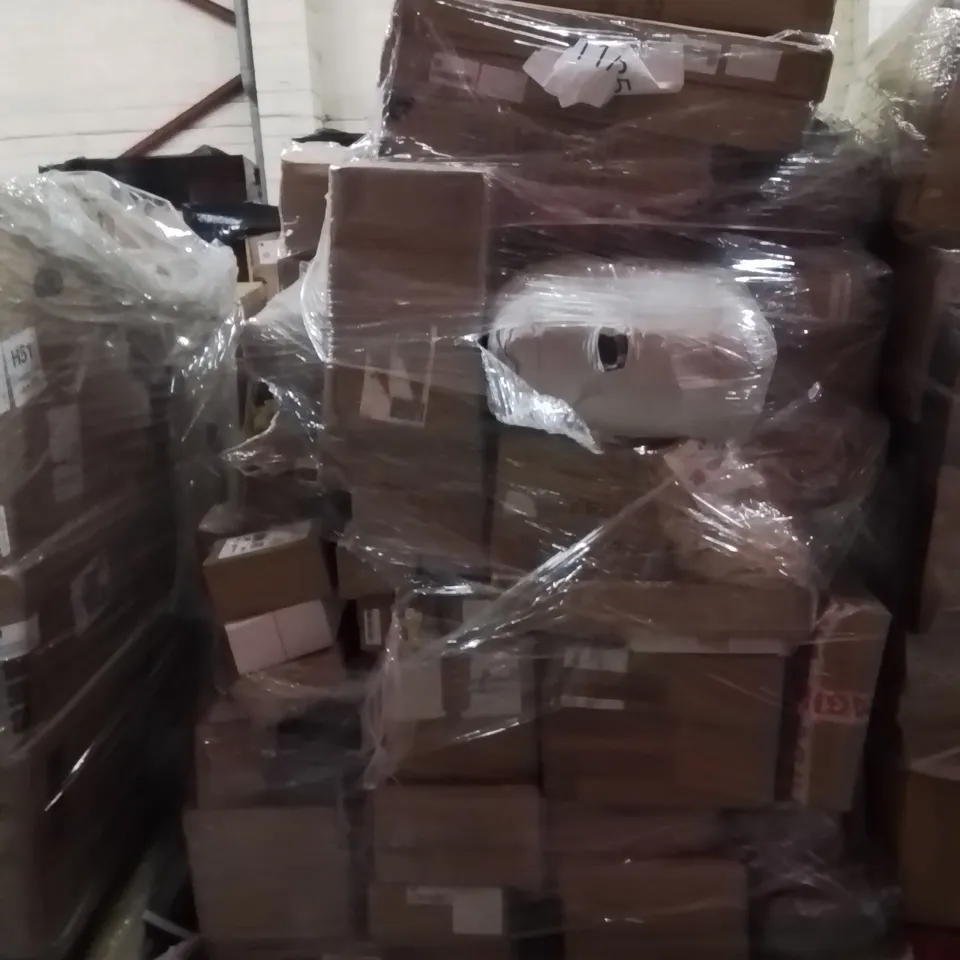 PALLET OF ASSORTED HOUSEHOLD GOODS AND PRODUCTS TO INCLUDE;SINK FAUCET,CAMPING TABLE,PILLOW