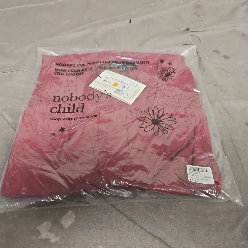 BAGGED NOBODYS CHILD LUCINDA MIDI DRESS - SIZE 8