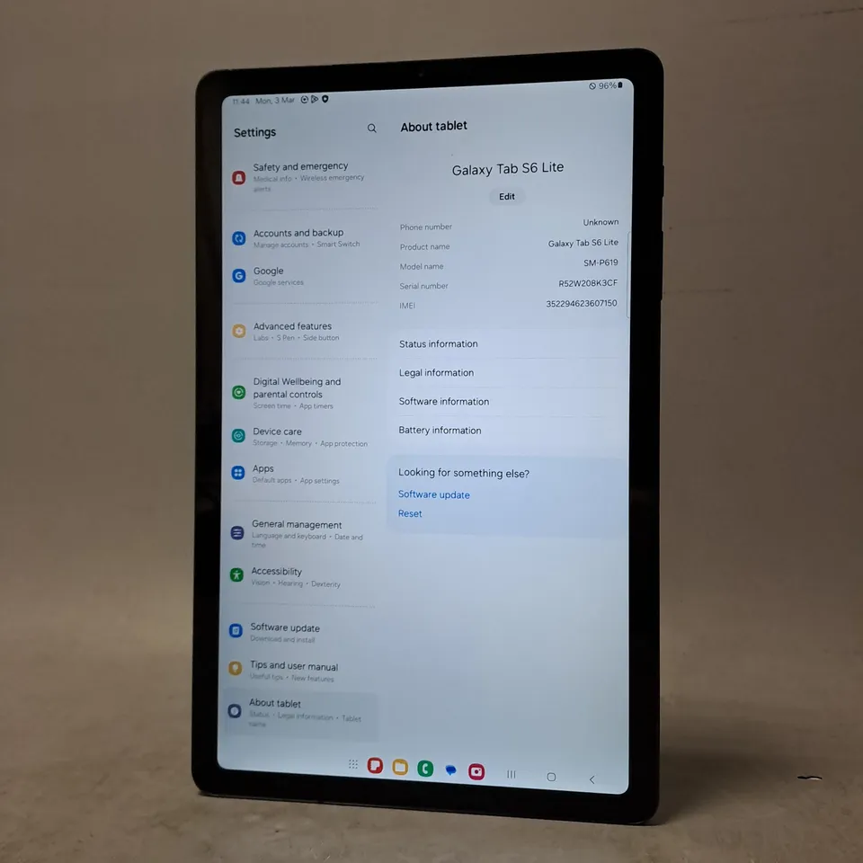 SAMSUNG GALAXY TAB S6 LITE