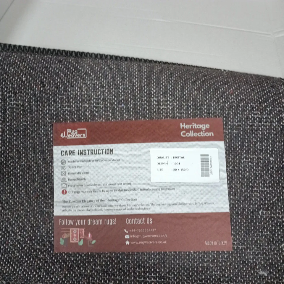 RUG WEAVERS HERITAGE COLLECTION RUG - MULTICOLOURED GEOMETRIC PATTERN, MADE IN TURKEY